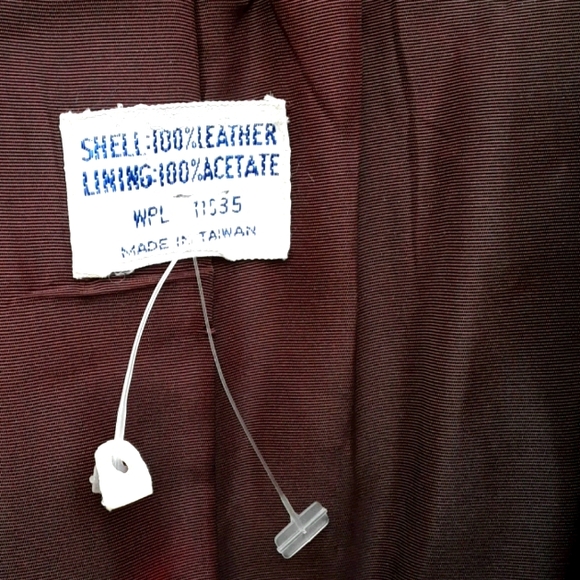 โฎ๏ธ Penny Lane Brown VINTAGE LEATHER Jacket EVC TOTALLY AWESOME - Picture 6 of 16